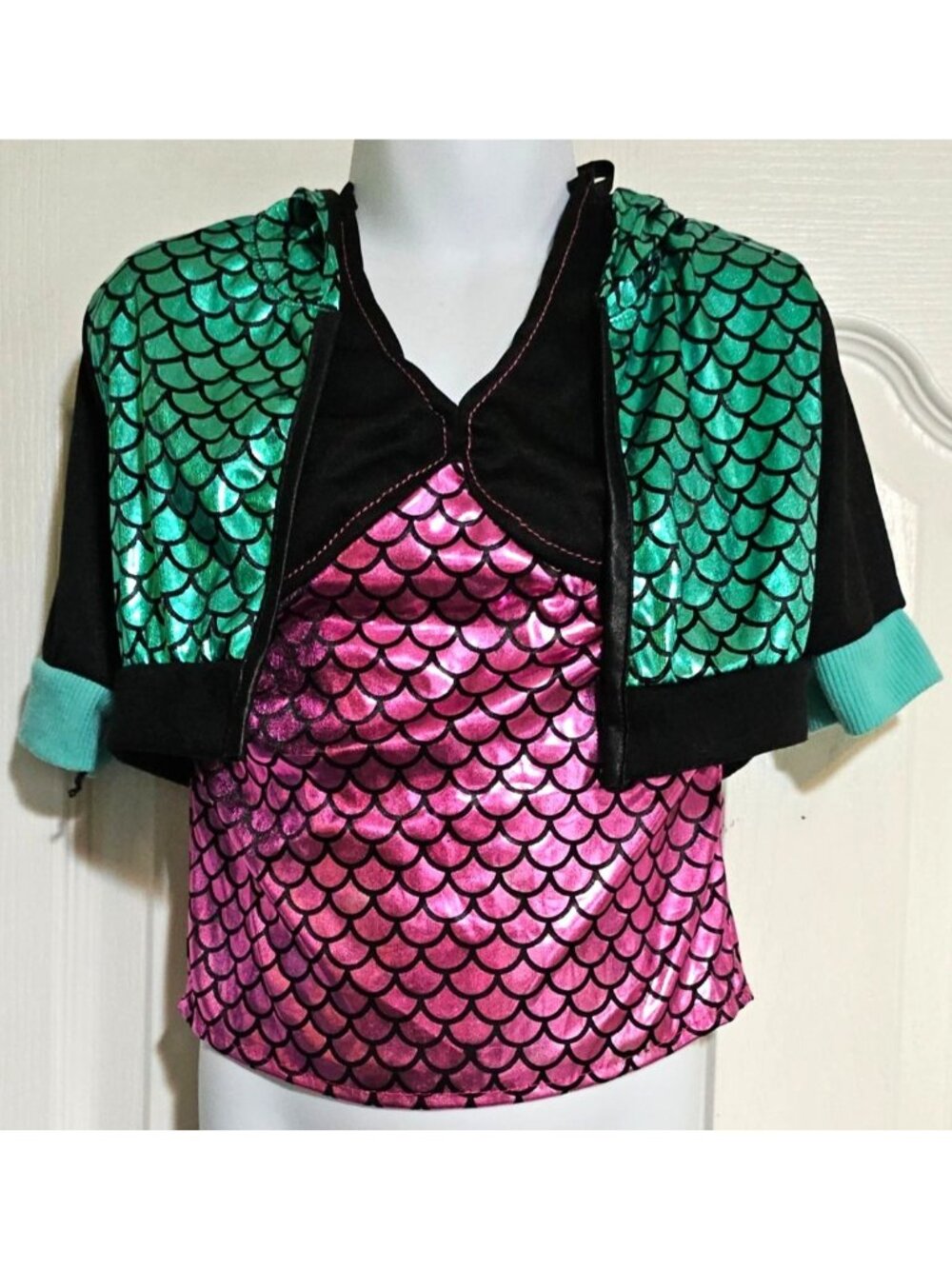 Monster High Blue Lagoona Costume Girl 4-6 Top Jacket Halloween Kids Rubies Kids